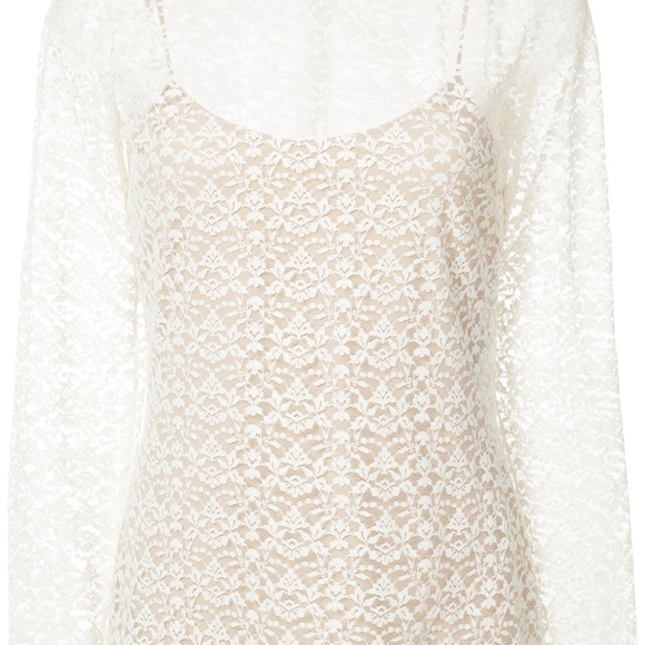 Stella McCartney Long Sleeve Lace Top SMALL - Picture 2 of 8